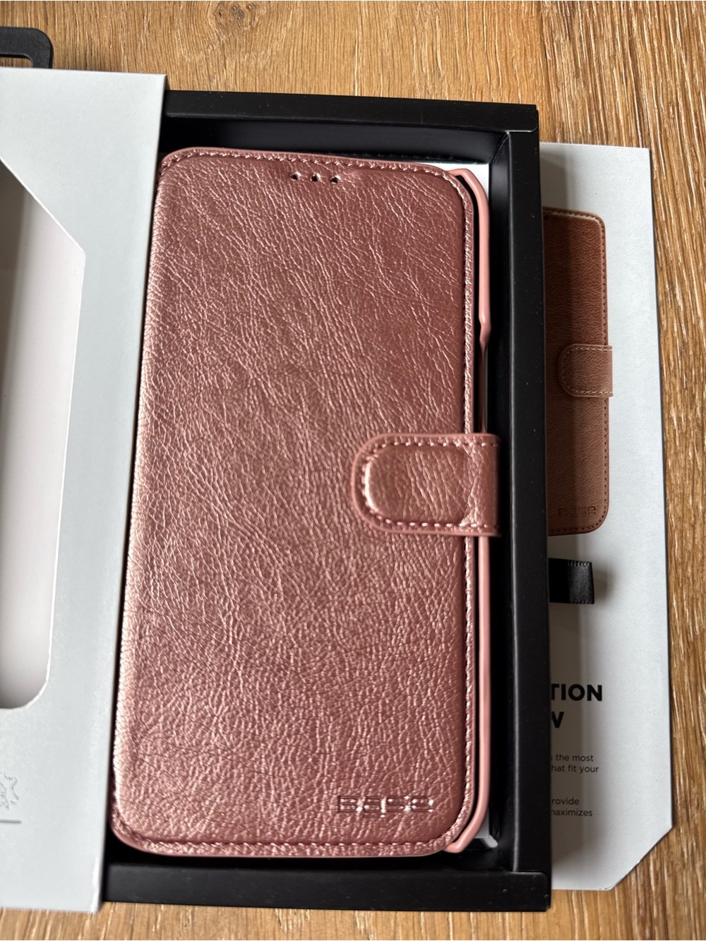 New Base Folio Wallet Case for iPhone 14 Pro Max 6.7” Rose Gold Case - Picture 3 of 6
